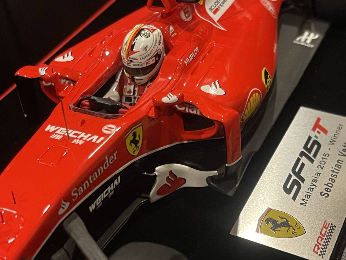 ルックスマート 1/18 フェラーリ SF15-H マレーシアGP 2015 S.ベッテル Ferrari No.5 Winner Malaysian GP S. Vettel　LS18F101 LookSmart_画像8