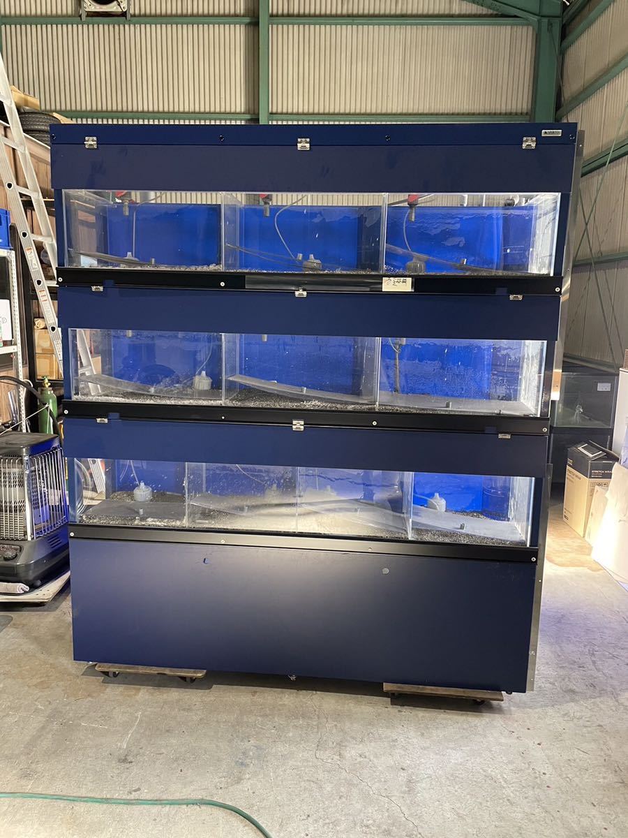 [ aquarium mania ] tropical fish shop open for furniture apartment house aquarium arrival pump piping complete set blower attached! { water inserting immediately operation!} acrylic fiber aquarium 