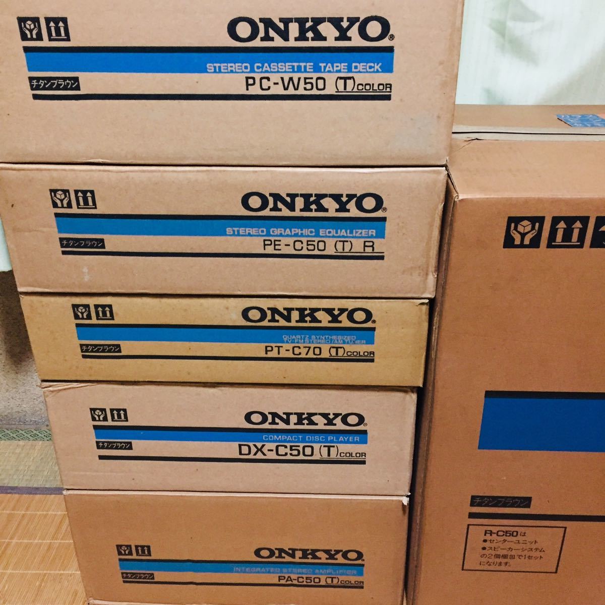 ONKYO オンキョー RC-50 PC-W50 PE-C50 PT-C70 DX-C50 PA-C50 システムコンポ 現状品 ジャンク品 1115_画像2