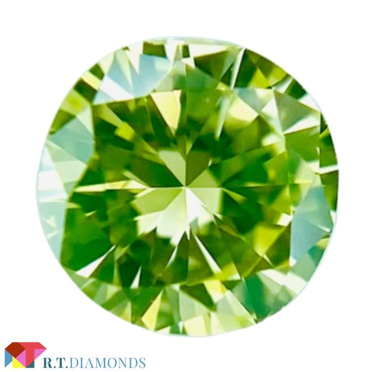 爆売り！ INTENSE FANCY GREEN RD/RT2166/GIA 0.15ct YELLOW