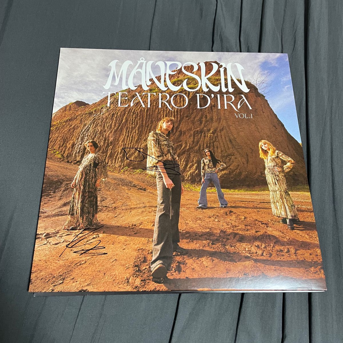 MANESKIN TEATRO DILA vol.1 レコード　limited orange vinyl サイン入り　マネスキン