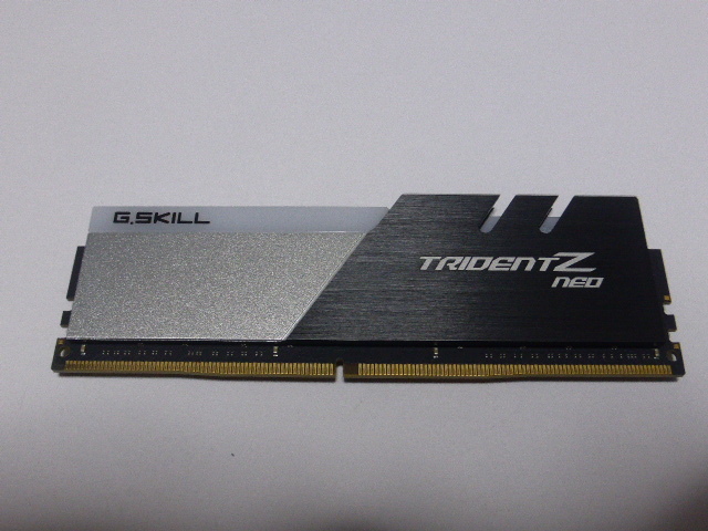 メモリ デスクトップパソコン用 G.SKILL TRIDENT Z NEO RGB DDR4-3600 PC4-28800 16GB 1枚のみ F4-3600C18D-32GTZN 起動確認済みです_画像1