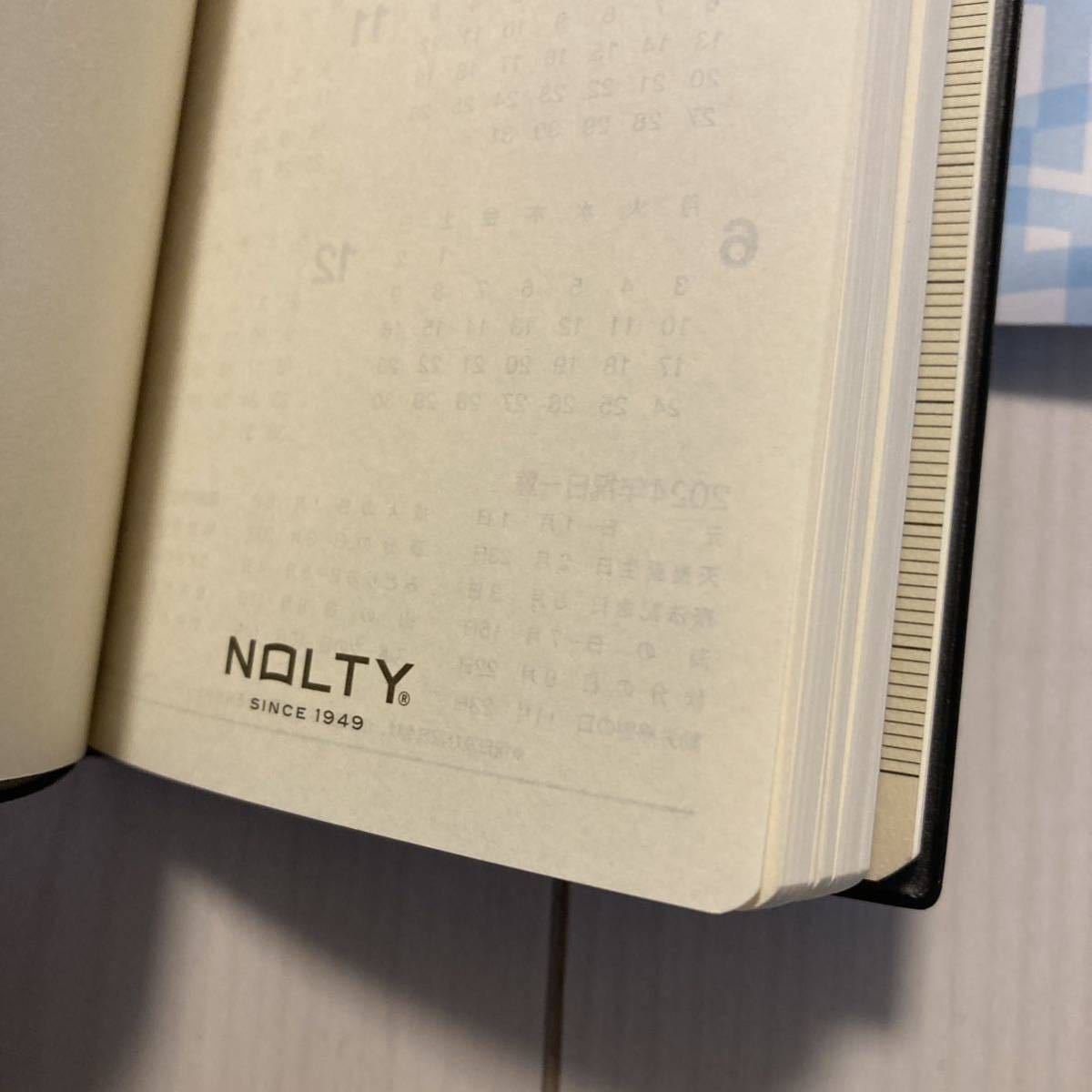 匿名配送送料無料【新品】2024手帳 NOLTY ノルティ ウィック アローII 黒 ブラック 特注ビジネス手帳 スケジュール帳 能率手帳_画像2