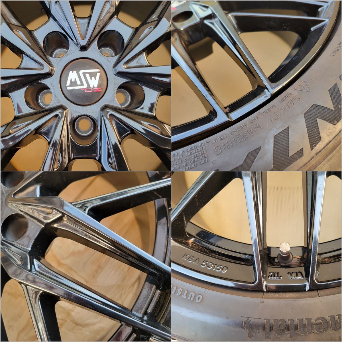 管w231242-44 良品 O.Z タイヤ付き アルミホイール 4本 18×8J + 管w231242-44 良品 O.Z タイヤ付き アルミホイール 4本 18×8J +