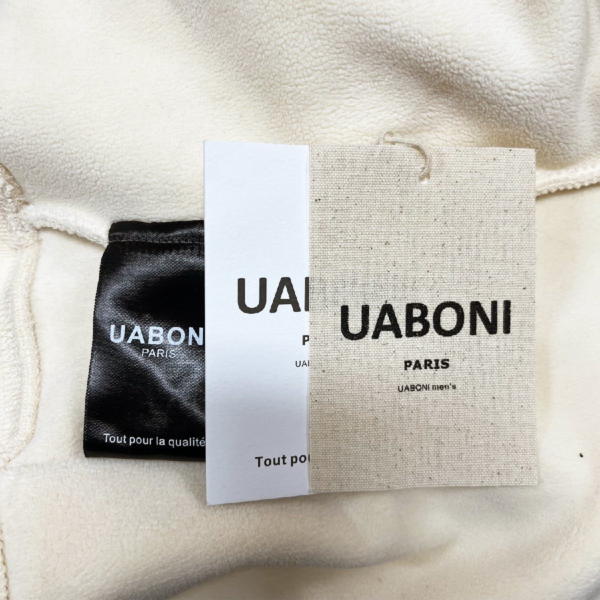 個性EU製＆定価5万◆UABONI*Paris*トレーナー*ユアボニ*パリ発◆カシミヤ100％ 高級 厚手 防寒 スタンドネック アメカジ 男女兼用 L/48_画像8