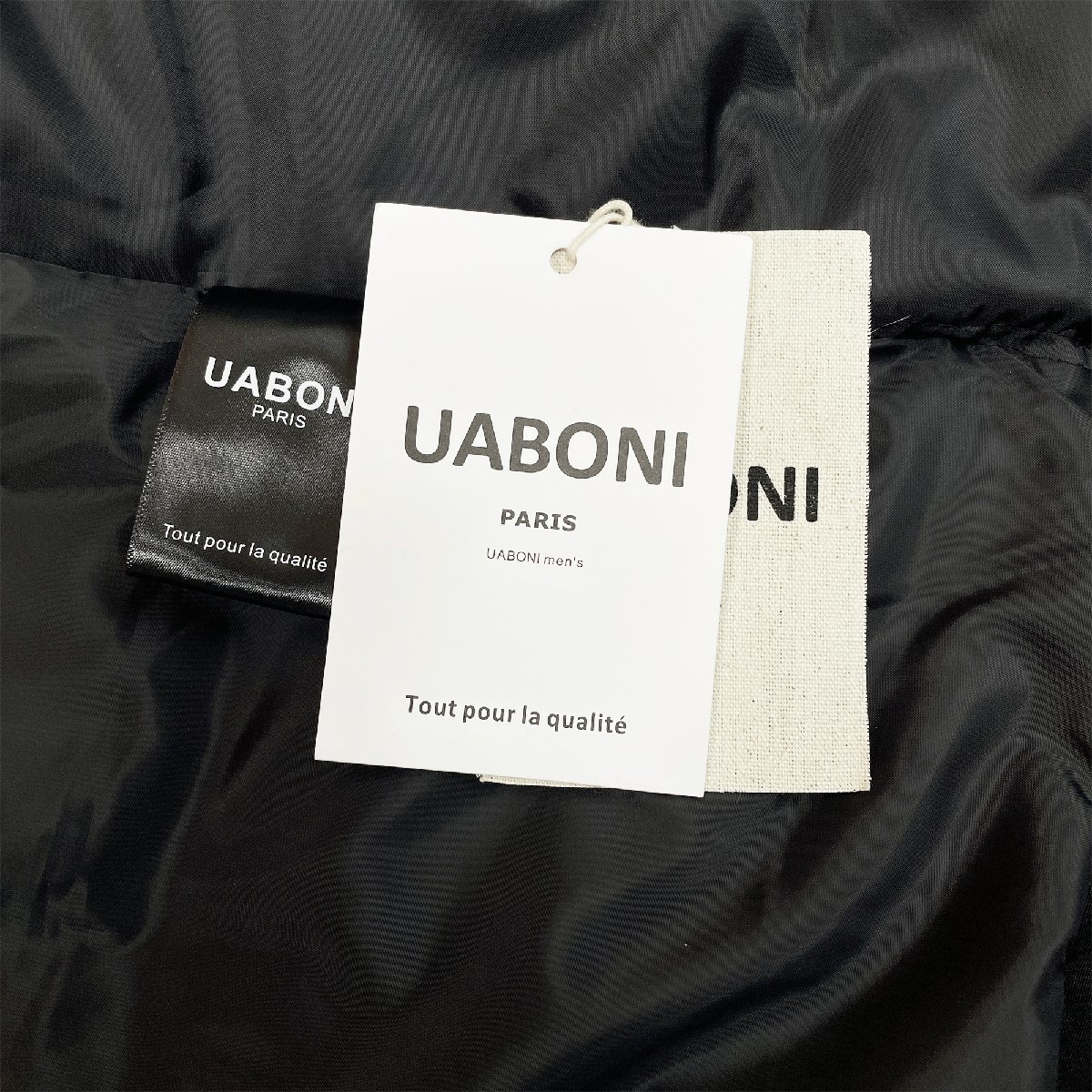 最上級EU製&定価13万◆UABONI*Paris*ダウンジャケット*ユアボニ*パリ発◆グースダウン90％ 重厚 防寒防風 暖か 個性 豪華毛皮ファー付き 52_画像8