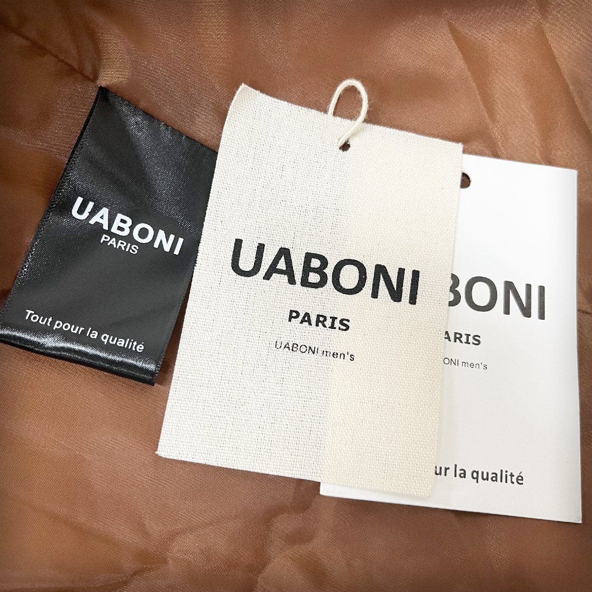 逸品EU製＆定価11万◆UABONI*Paris*ダウンジャケット*ユアボニ*パリ発◆ダックダウン90％ 肉厚 防寒 撥水加工 ロング丈 レディース M/46_画像10