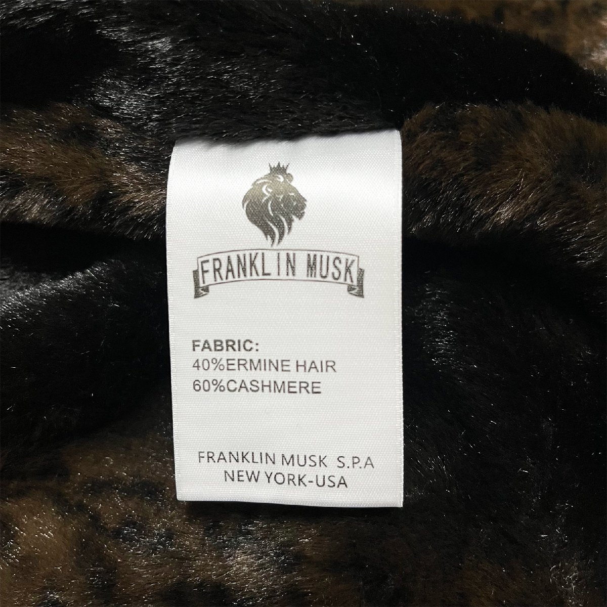 高級 定価8万 FRANKLIN MUSK・アメリカ・ニューヨーク発 ジャケット 保温 厚手 柔らかい ブルゾン シェニール 裏起毛 サイズ4_画像9