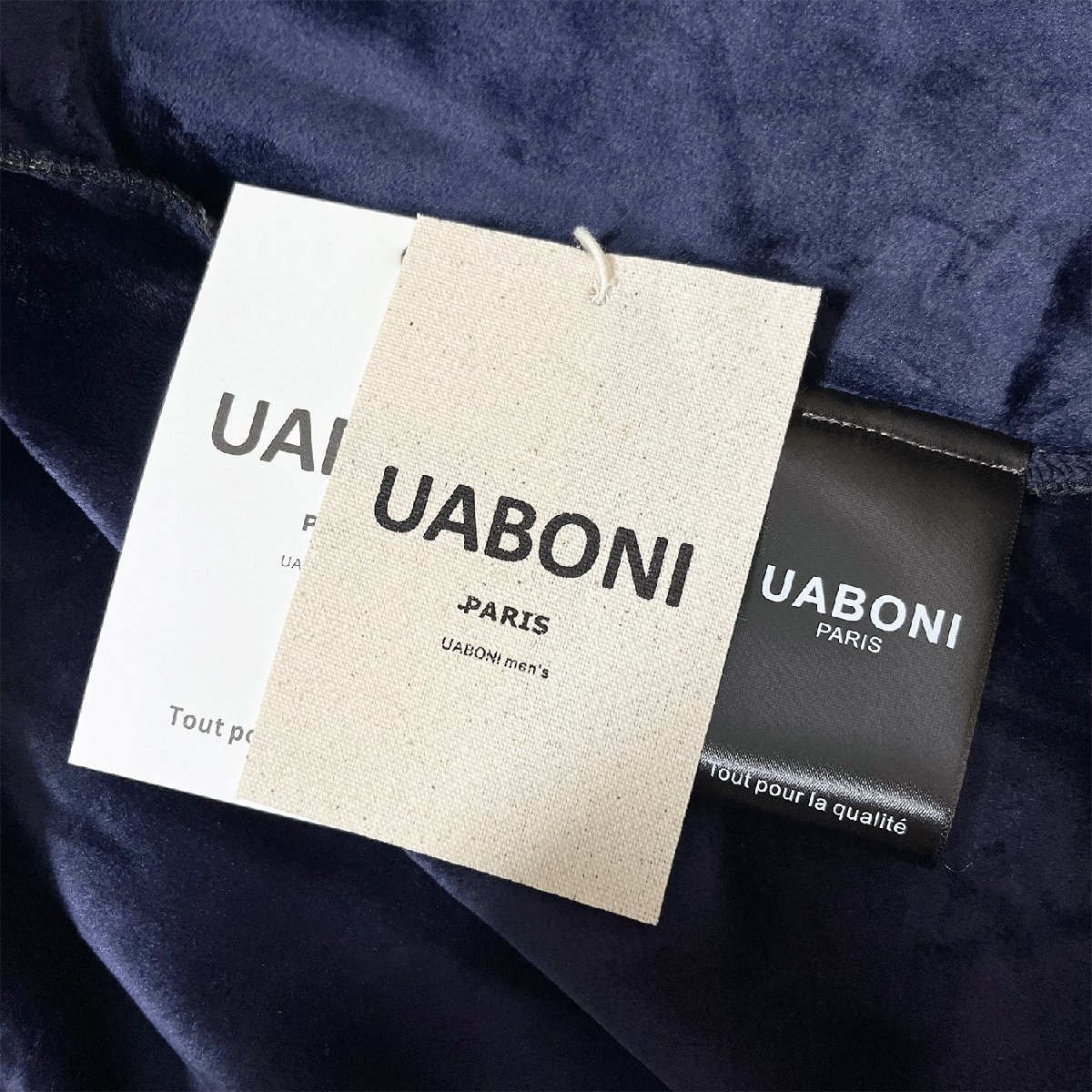 定番EU製＆定価5万◆UABONI*Paris*長袖シャツ*ユアボニ*パリ発◆コットン100％ 裏起毛 保温 チェック柄 トップス 定番 通勤 ビジネス M/46_画像10