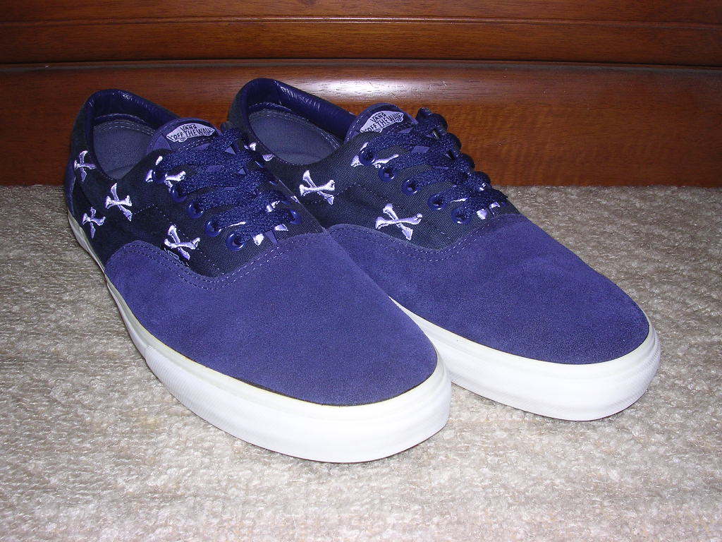 初期 07年 WTAPS × VANS SYNDICATE ERA S CROSSBONES/NAVY US11 vintage old エラ クロスボーン ダブルタップス バンズ_画像3