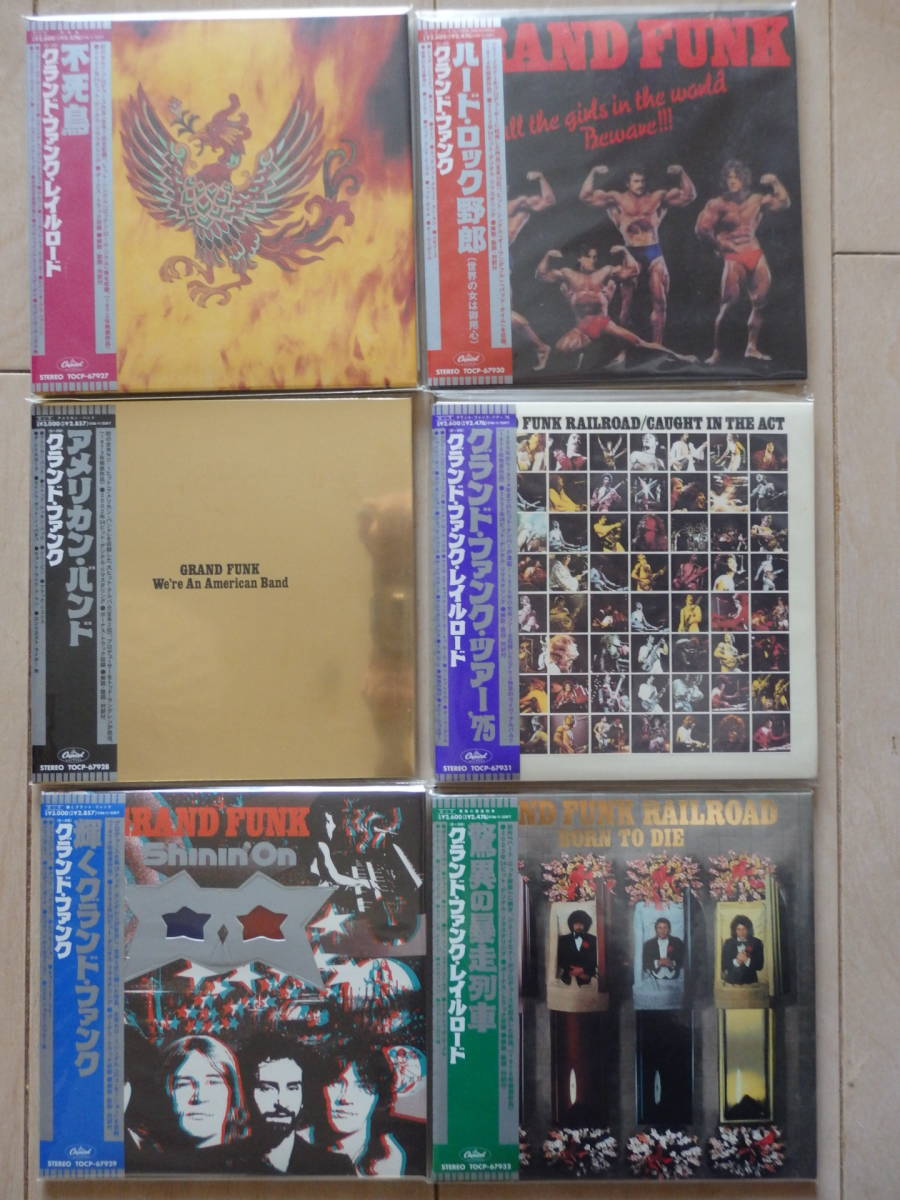 DU購入特典BOX,復刻帯付 後期紙ジャケ6枚 グランド・ファンク・レイルロード grand funk railroad_画像1