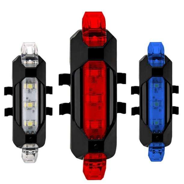 195 自転車用 ライト USB充電式 LEDテールライト テール リアライト_画像3
