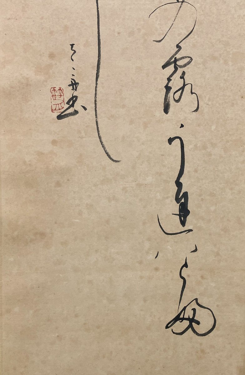 桑田笹舟 書画 掛軸 落款有 紙本 箱付 備後 骨董品 美術品 9022vMM_画像6