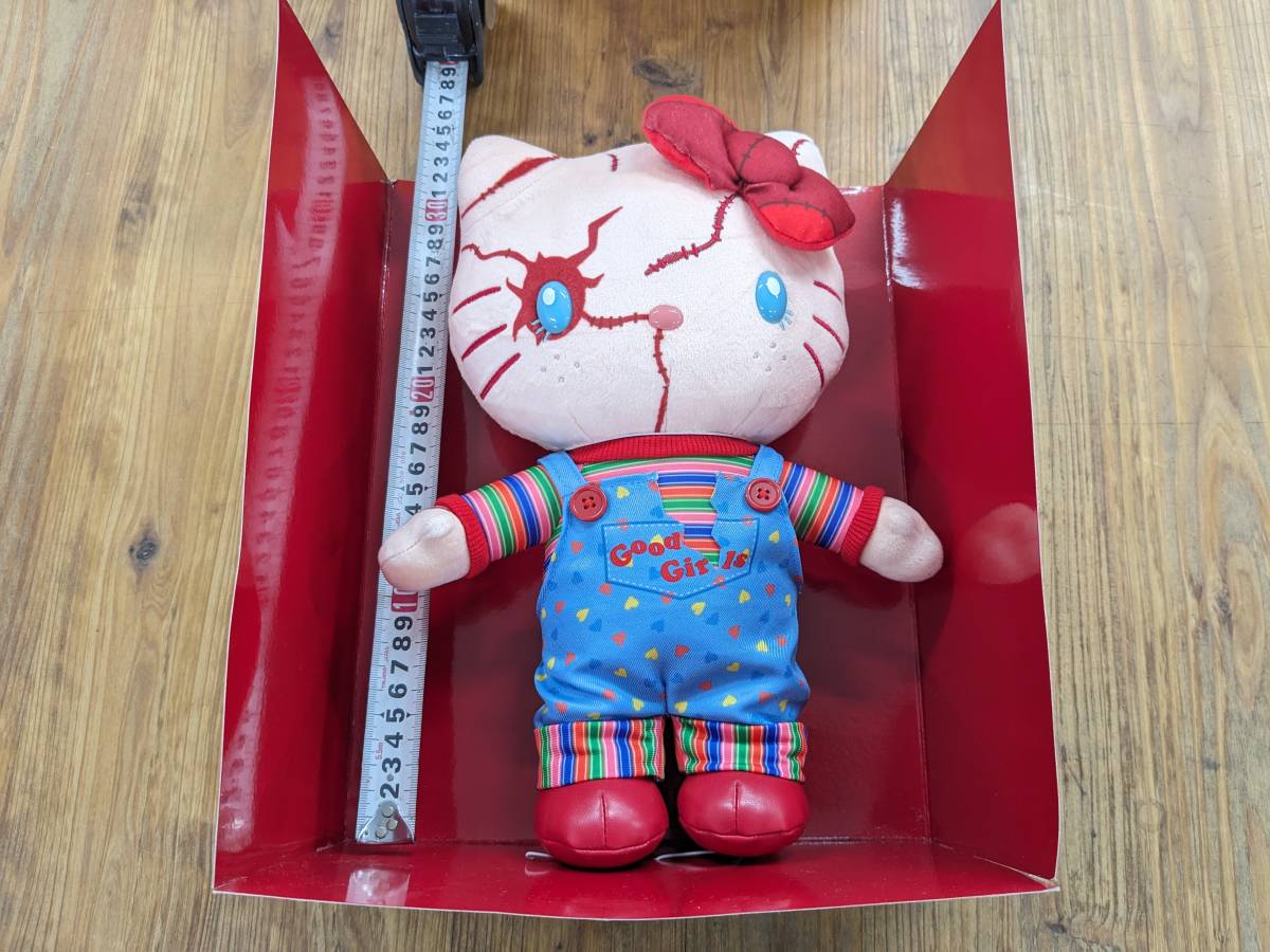 a80 ハローキティ HELLO KITTY チャッキー CHUCKY ぬいぐるみ　チャッキティ　ハロウィン ホラーナイト_画像2