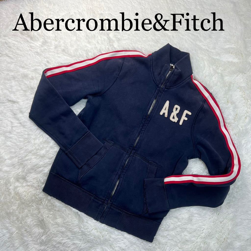 Abercrombie&Fitch アバクロンビー&フィッチ ジップアップジャケット ブルゾン ネイビー XL_画像1