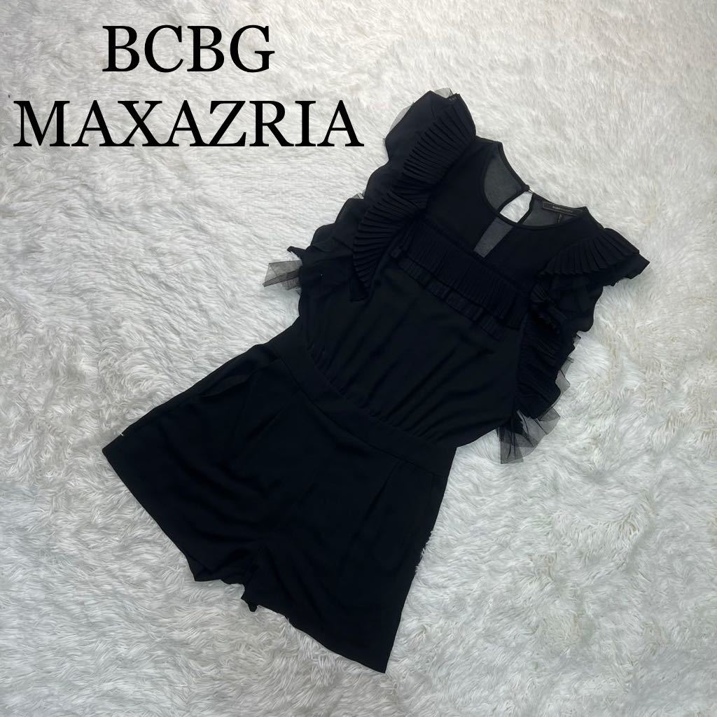 BCBG MAXAZRIA ビーシービージーマックスアズリア オールインワン サロペット 黒 サイズ4