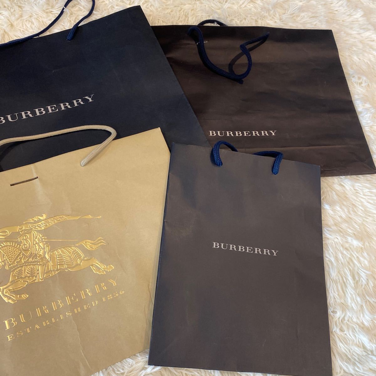 Burberry バーバリー 紙袋 ショッパー ショップ袋 ブランド ブランド紙袋 袋 6点 まとめ売り 1円スタート_画像3