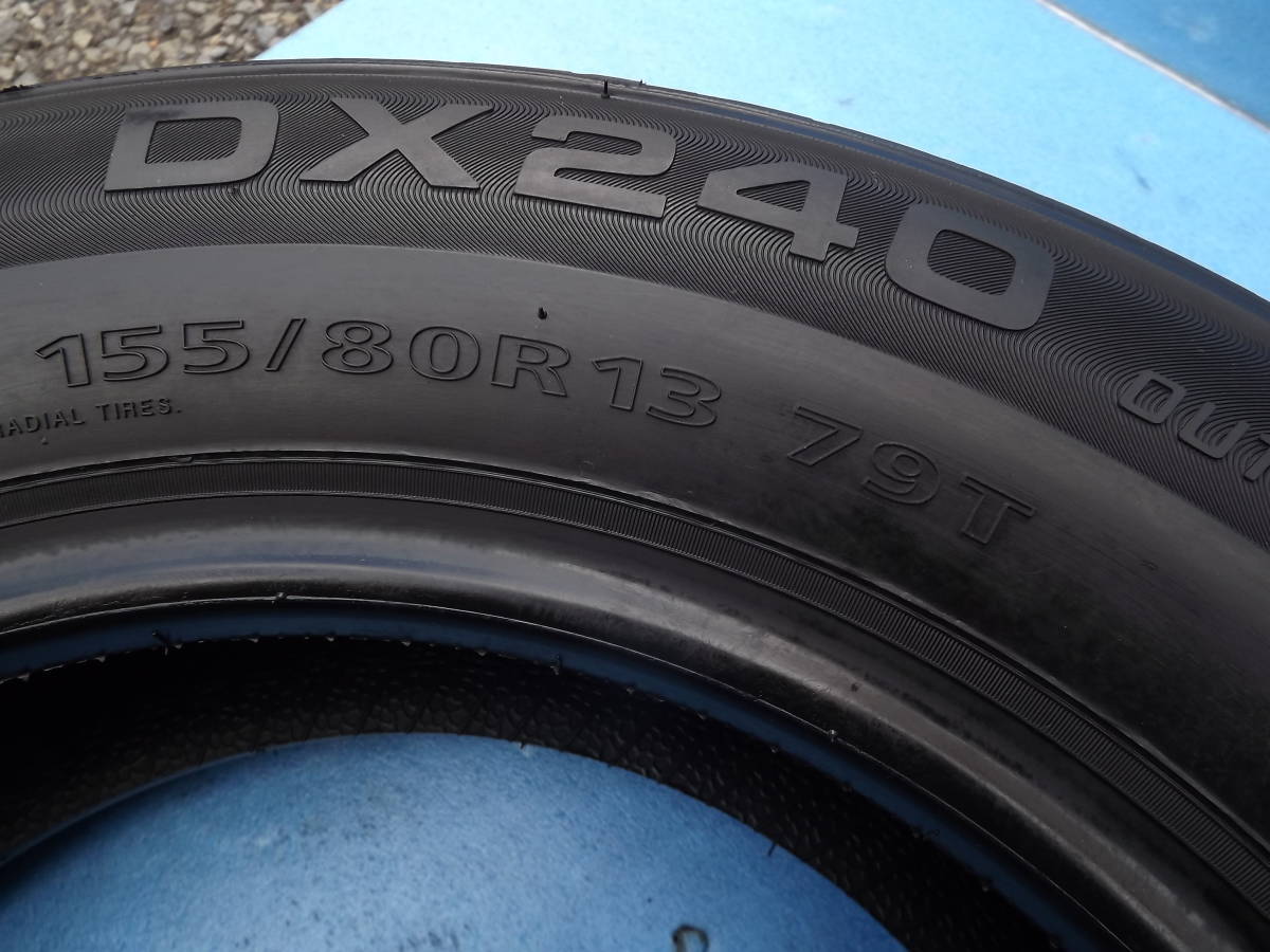 即決時 本州のみ 送料無料 新品 未使用 未走行 DAVANTI DX240 155/80R13 79T 2022年製 1本 ラベル有 ショップ在庫品 保管良品 ①_画像8