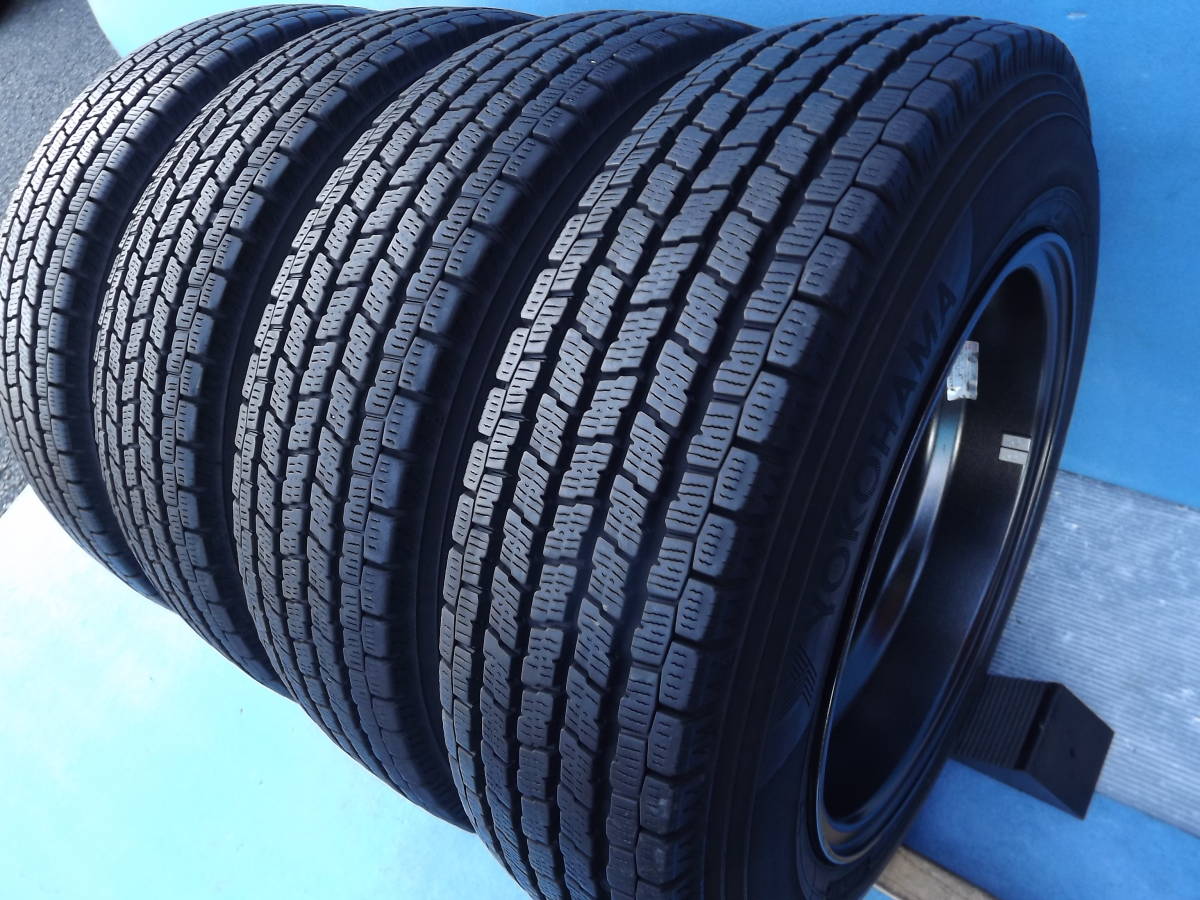 即決時 本州のみ 送料無料 14インチ マナレイ 4H 100 5.5J+38 スタッドレス ヨコハマ IG91 155/80R14 88/86N 2020製 4本 プロボックス等_画像8