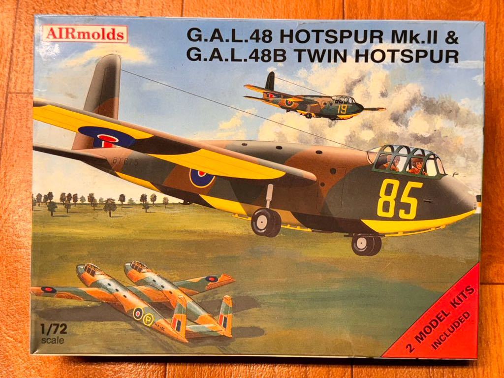 12062 1/72 AIRmolds G.A.L.48 Hotspur Mk.II & G.A.L.48B Twin Hotspur ゼネラルエアクラフト ホットスパー&ツインホットスパー_画像1
