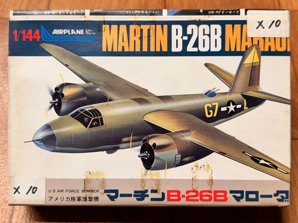12101 複数封入品 1/144 クラウンモデル P450マーチン B-26B マローダー x10 未組立品 Crown