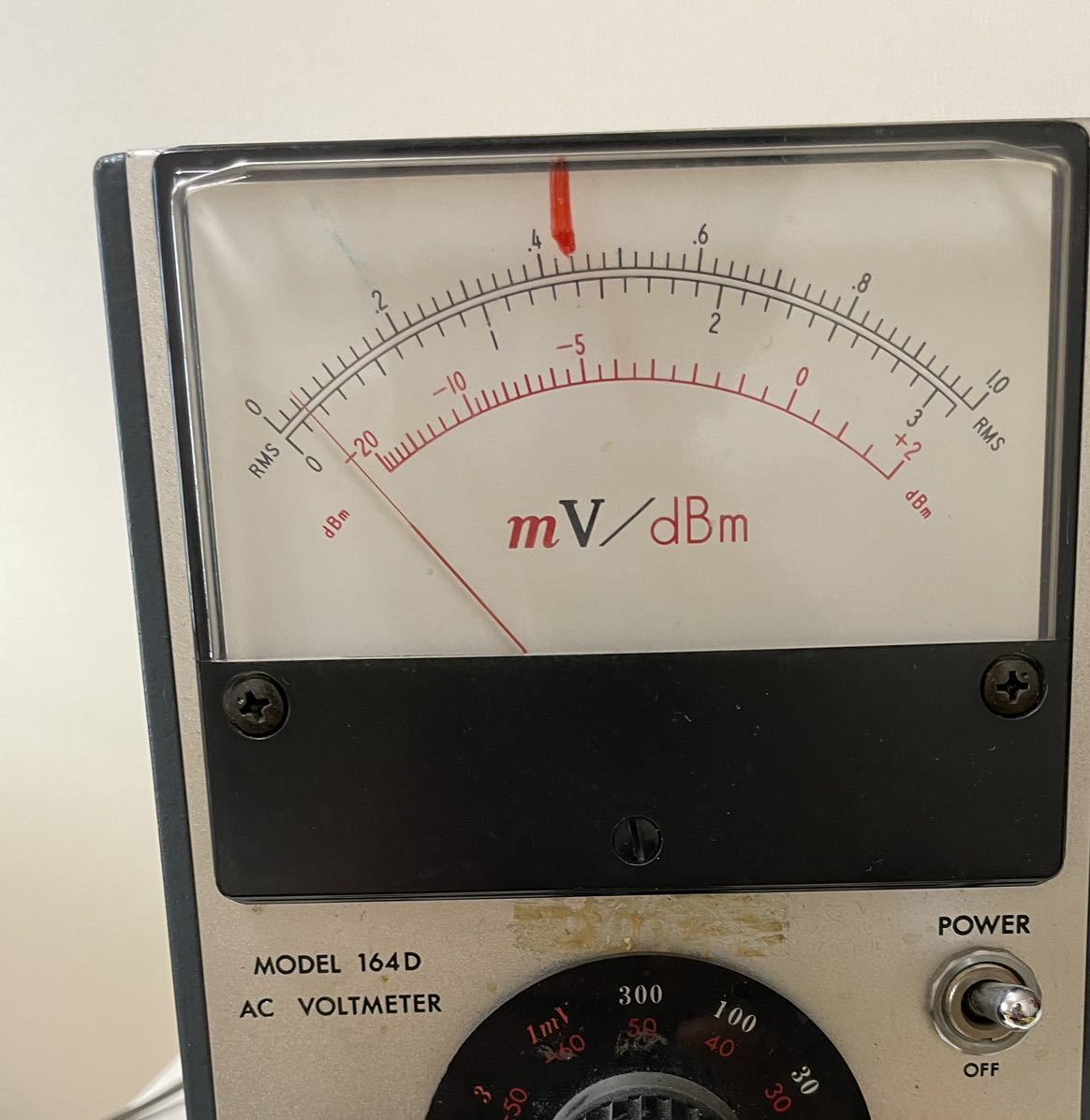 菊水電子 164D オールトランジスタ式 AC電子電圧計 ボルトメーター /KIKUSUI ELECTRONICS CORP. MODEL 164D AC VOLTMETER_画像9