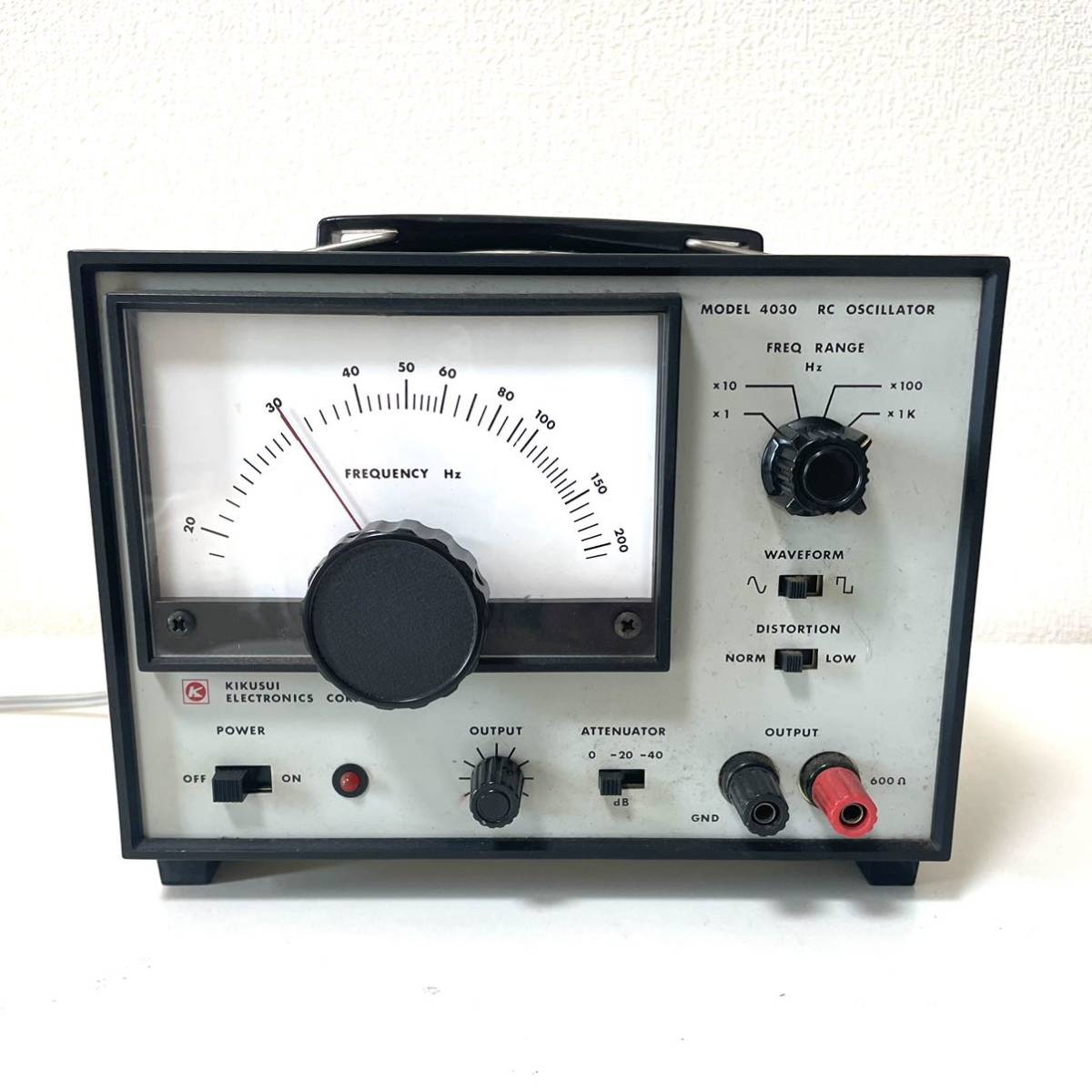 KIKUSUI 菊水電子 MODEL 4030 RCオシレーター OSCILLATOR RC発振器　　オシレーター_画像3