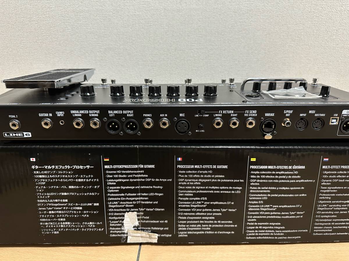 ★ LINE6 ライン６ POD HD500X アンプシミュレーター/マルチエフェクター 箱付き 中古★_画像2