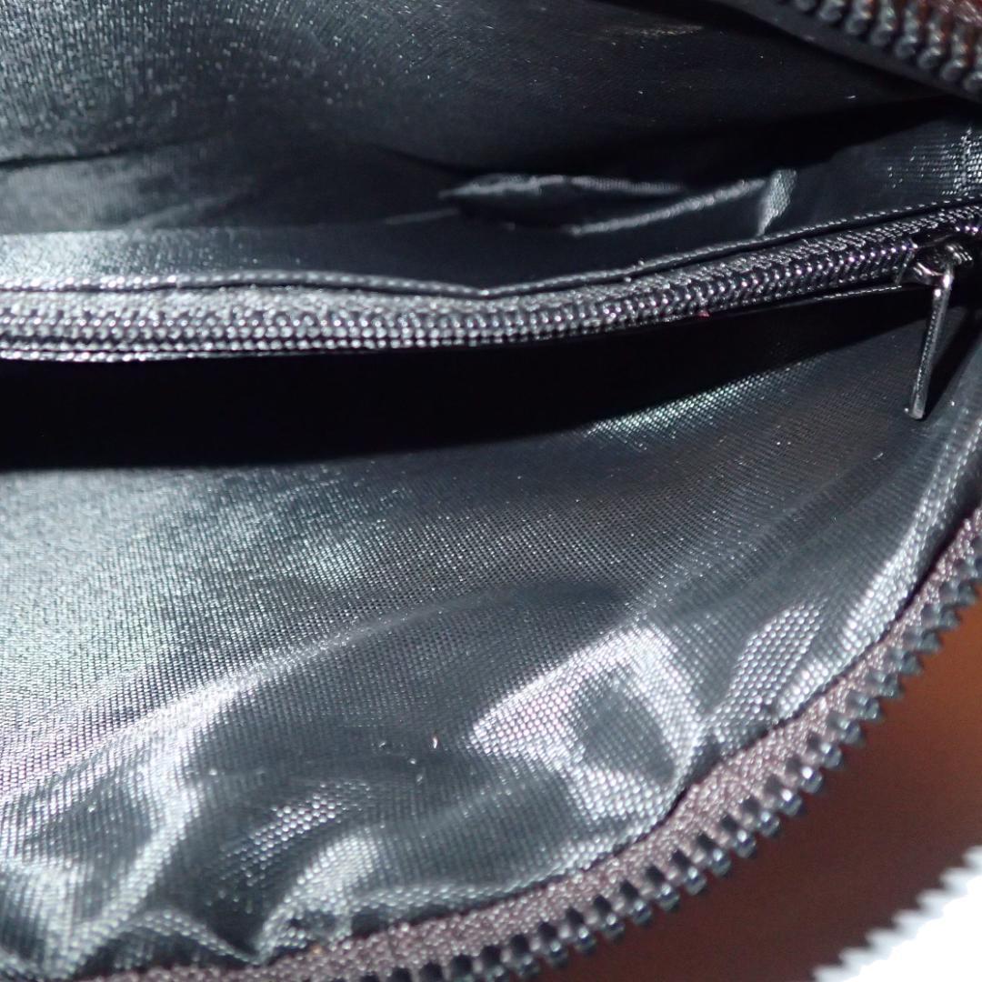 編み込み　編み上げ　レザーバッグ　クラッチバッグ　セカンドバッグ　ハンドバッグ　かばん　カバン　黒色　スマホ　タブレット　財布_画像10