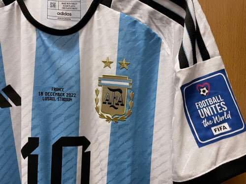 WC 2022 アルゼンチン代表　ユニフォーム メッシ Final_画像2
