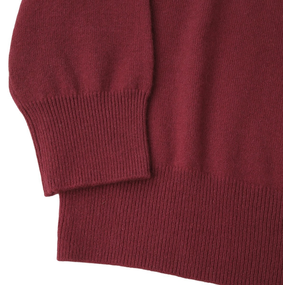 ■美品 ALPHA SHAKEHAND CASHMERE アルファー シェイクハンド ボトルネック カシミヤ ニット プルオーバー サイズL_画像5