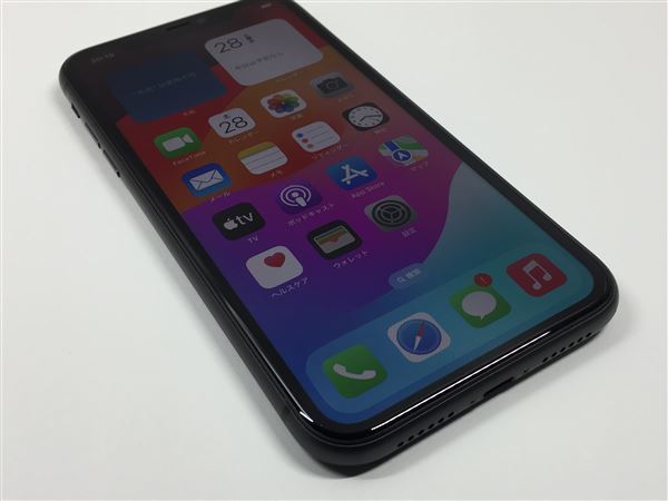 iPhone11[64GB] au MWLT2J ブラック【安心保証】_画像3
