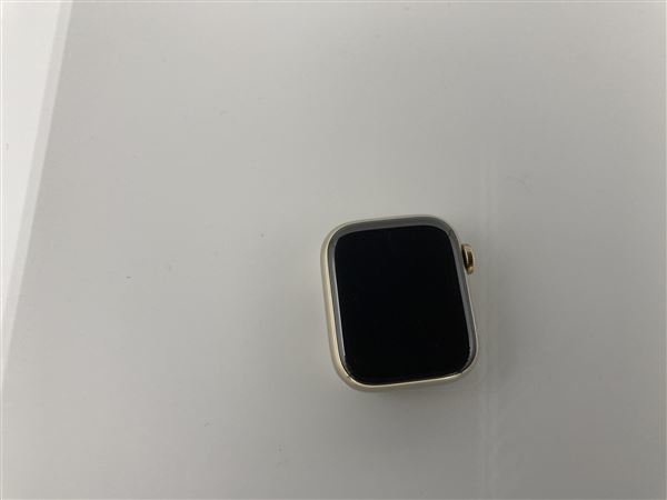 Series8[41mm セルラー]ステンレススチール ゴールド Apple Wa…_画像4