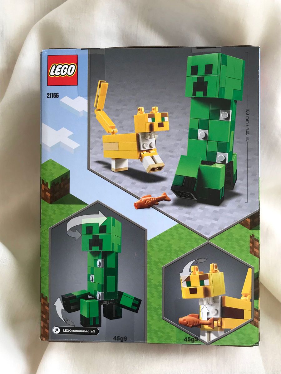LEGO レゴ　マインクラフト　ビッグフィグ クリーパーとヤマネコ　21156 ブロック
