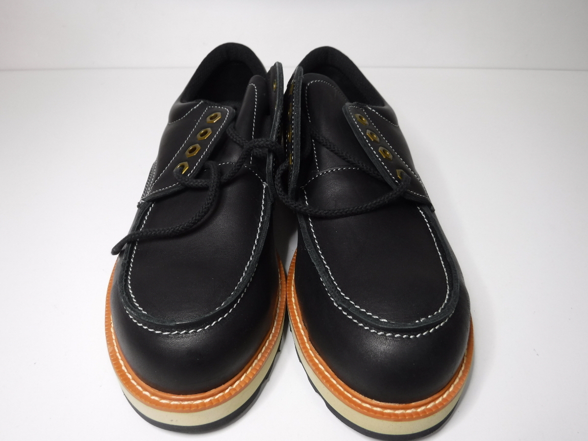 中古 青木産業 安全靴 サイズ：25.5cm US-100BK 3E 幅広 ブラック 発送