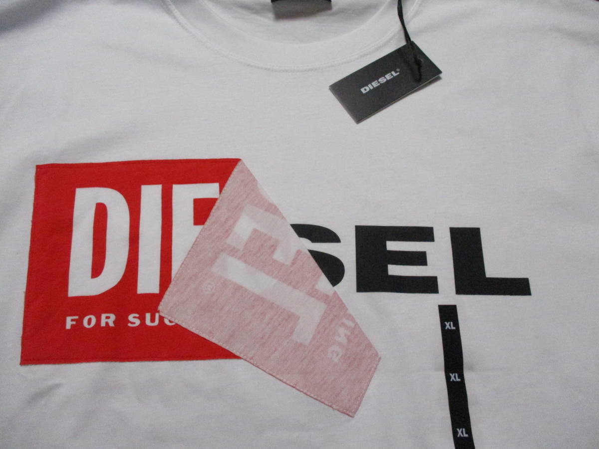 ☆DIESEL/ディーゼル☆未使用 T-DIEGO-QA 半袖Tシャツ サイズ：XL ホワイト_画像5