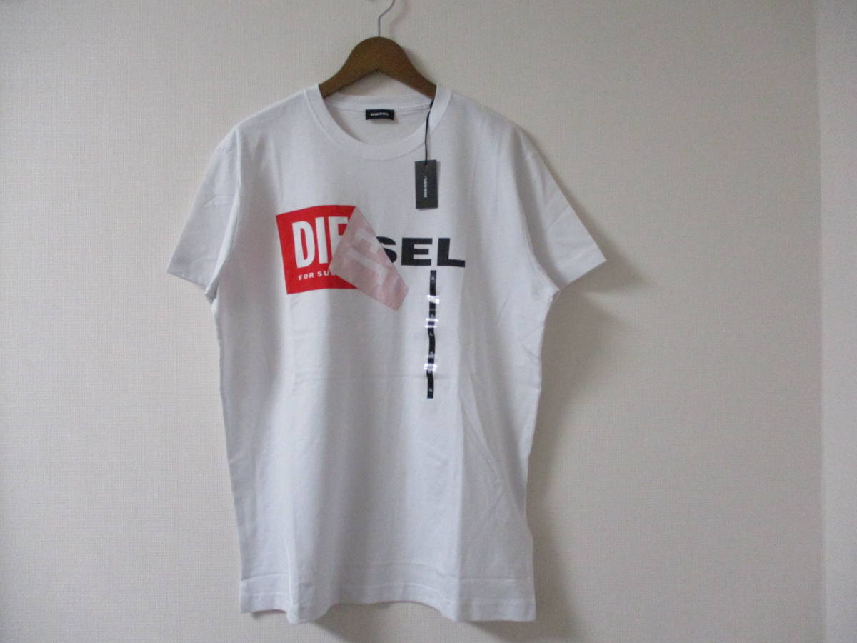 ☆DIESEL/ディーゼル☆未使用 T-DIEGO-QA 半袖Tシャツ サイズ：XL ホワイト_画像1