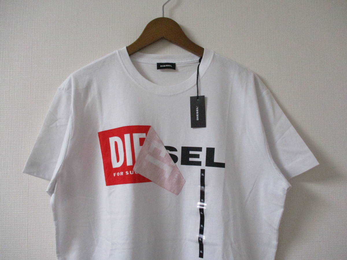 ☆DIESEL/ディーゼル☆未使用 T-DIEGO-QA 半袖Tシャツ サイズ：XL ホワイト_画像2