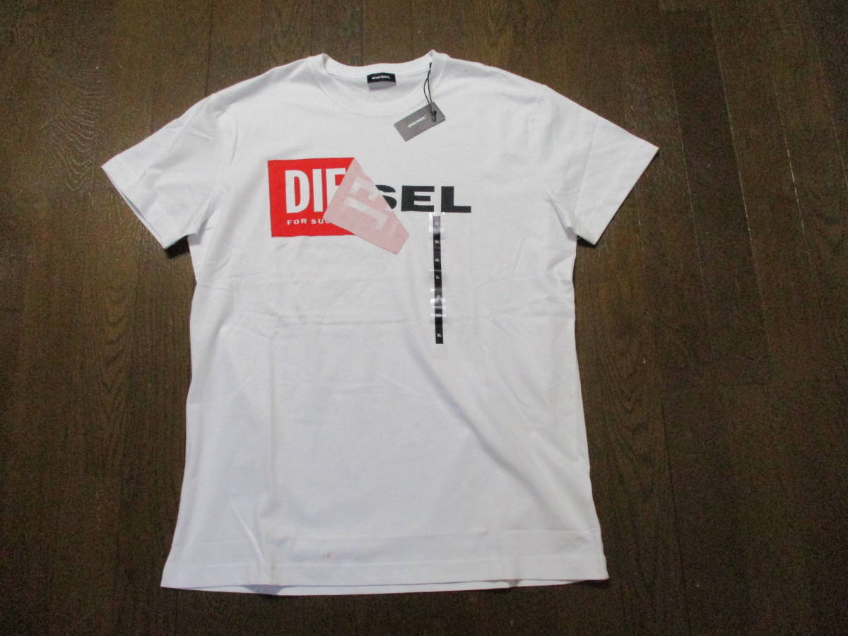 ☆DIESEL/ディーゼル☆未使用 T-DIEGO-QA 半袖Tシャツ サイズ：XL ホワイト_画像4
