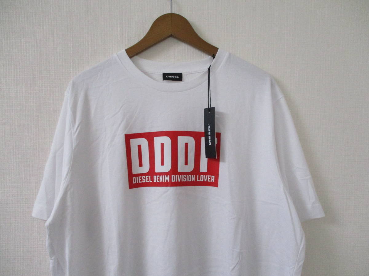 ☆DIESEL/ディーゼル☆未使用 半袖Tシャツ サイズ：XL T-JUST-A9 DDDTフロントロゴTシャツ_画像2