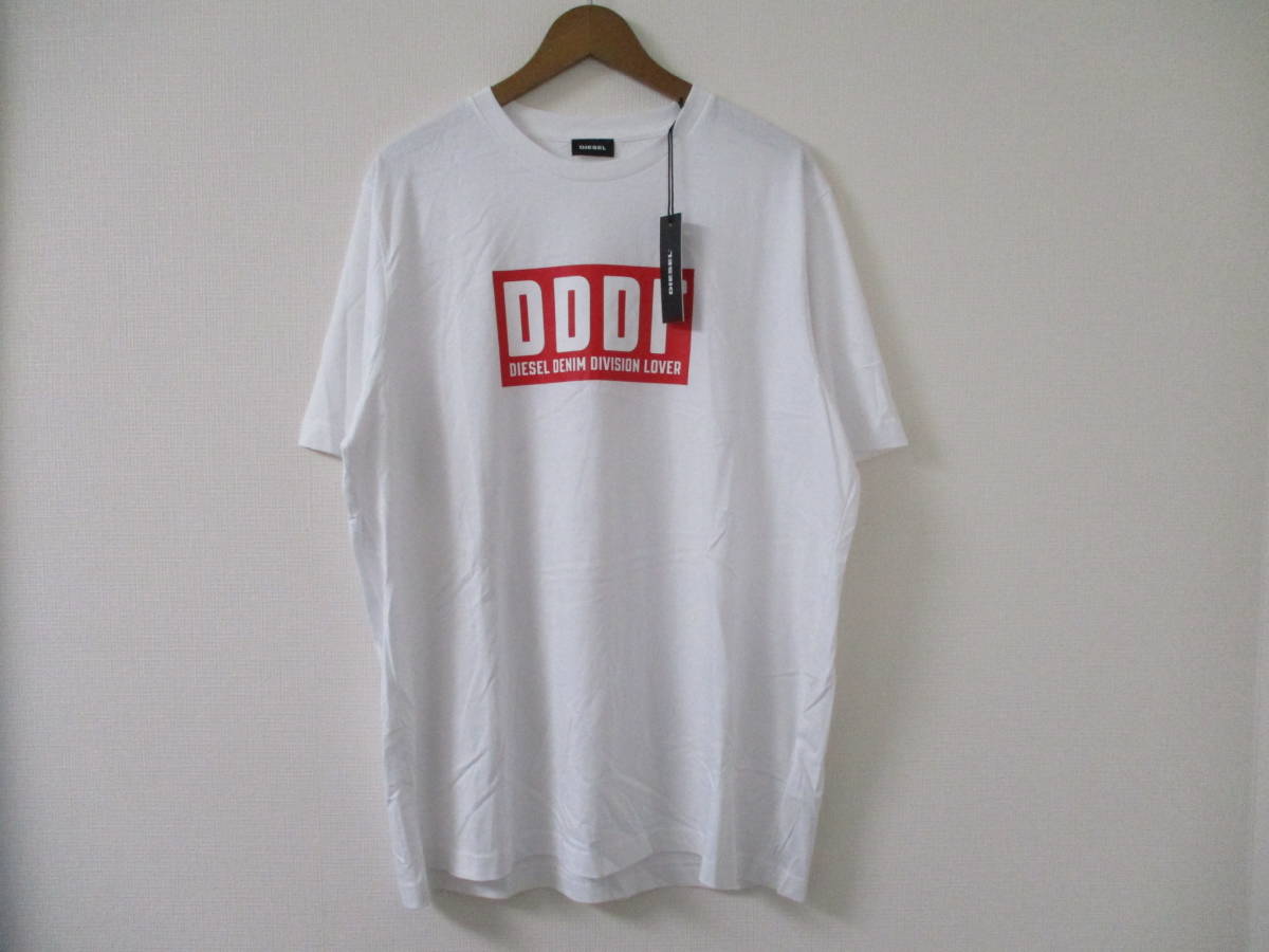 ☆DIESEL/ディーゼル☆未使用 半袖Tシャツ サイズ：XL T-JUST-A9 DDDTフロントロゴTシャツ_画像1