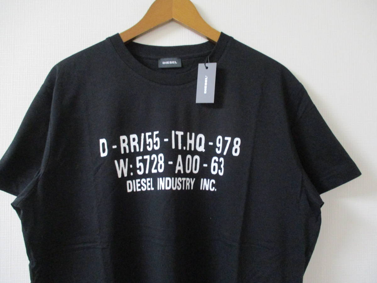 ☆DIESEL/ディーゼル☆未使用 半袖Tシャツ サイズ：XL T-DIEGO-S2 BLACK_画像2