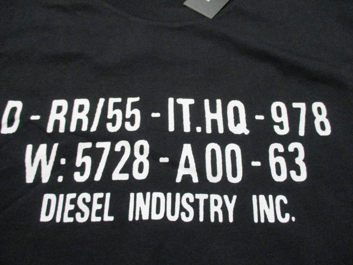 ☆DIESEL/ディーゼル☆未使用 半袖Tシャツ サイズ：XL T-DIEGO-S2 BLACK_画像5