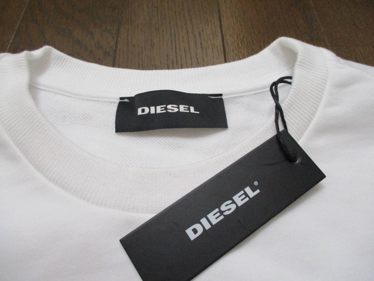 ☆DIESEL/ディーゼル☆未使用 プルオーバートレーナーロゴプリント サイズ：XXL S-GIRK-J3 クールネック_画像6