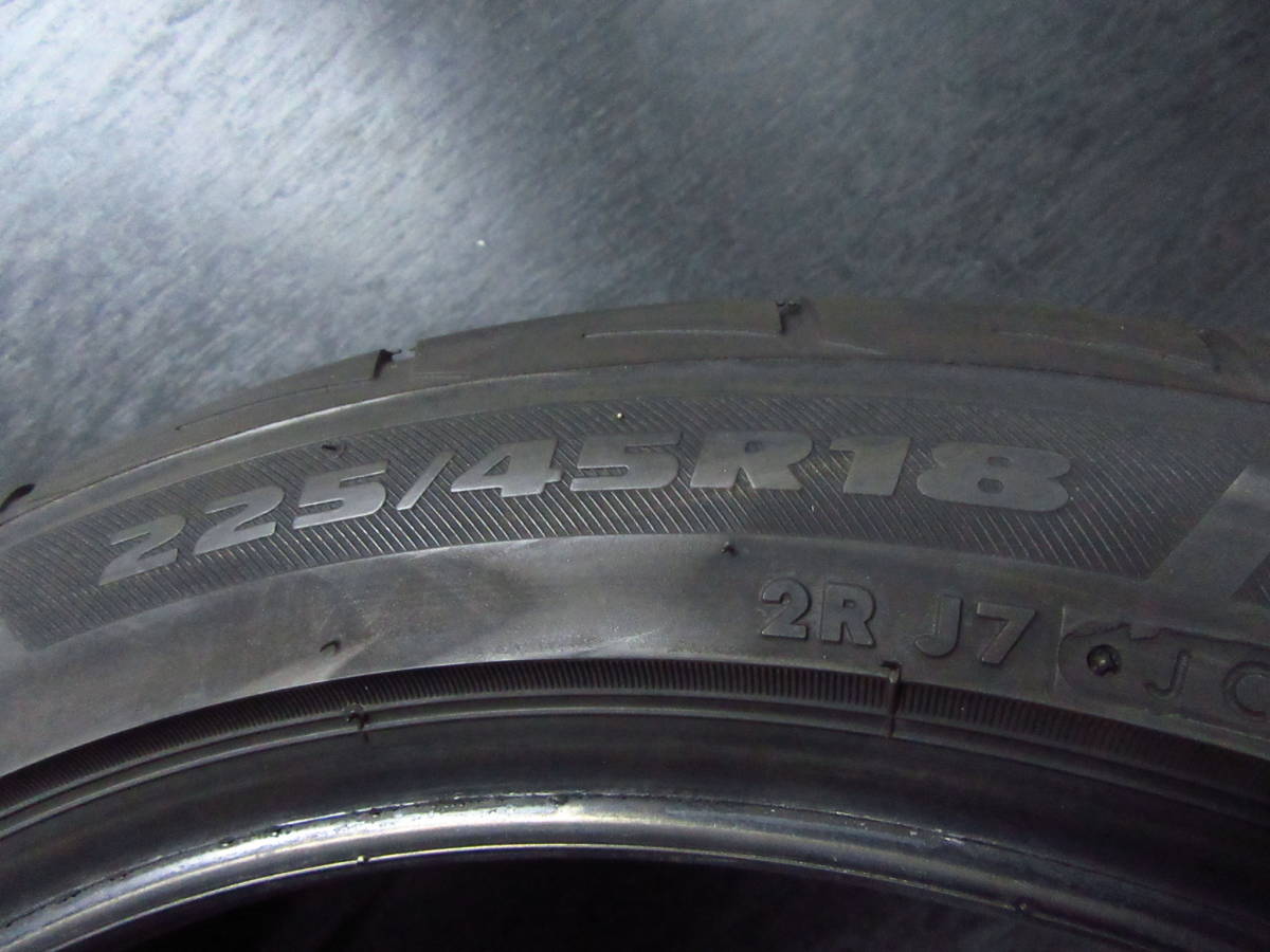 ブリジストン POTENZA Adnenalin RE003 225/45R18 2本 2020年製 バリ山_画像2