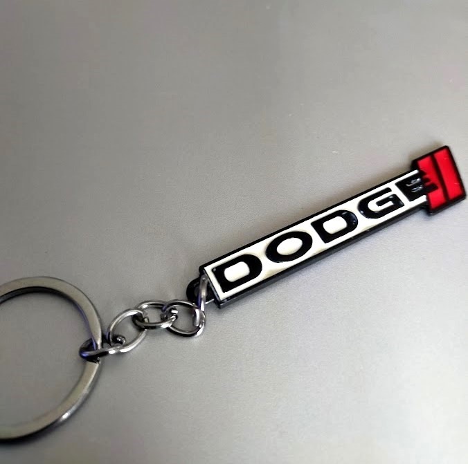 Dodge　ダッジ　キーホルダー　白　ホワイト_画像1