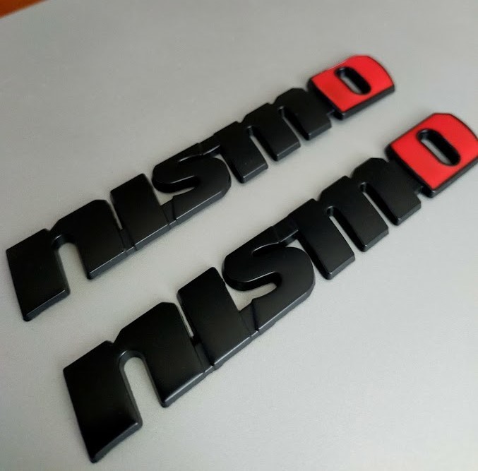 NISMO　メタル　エンブレム　ブラック　２個　＆　BBSオマケプレゼント_画像1