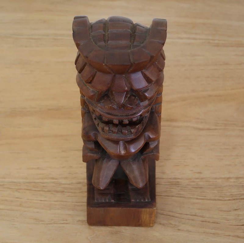 ティキの木彫りの置物 ティキ カナロア TIKI KANALOA 30cm 木製スワール無垢材 ハワイアン雑貨 オブジェ 置物 350123_画像5
