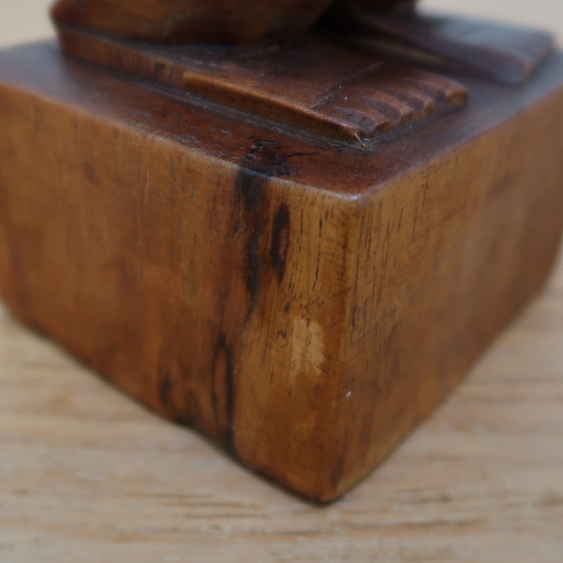 ティキの木彫りの置物 ティキ カナロア TIKI KANALOA 30cm 木製スワール無垢材 ハワイアン雑貨 オブジェ 置物 350123_画像9