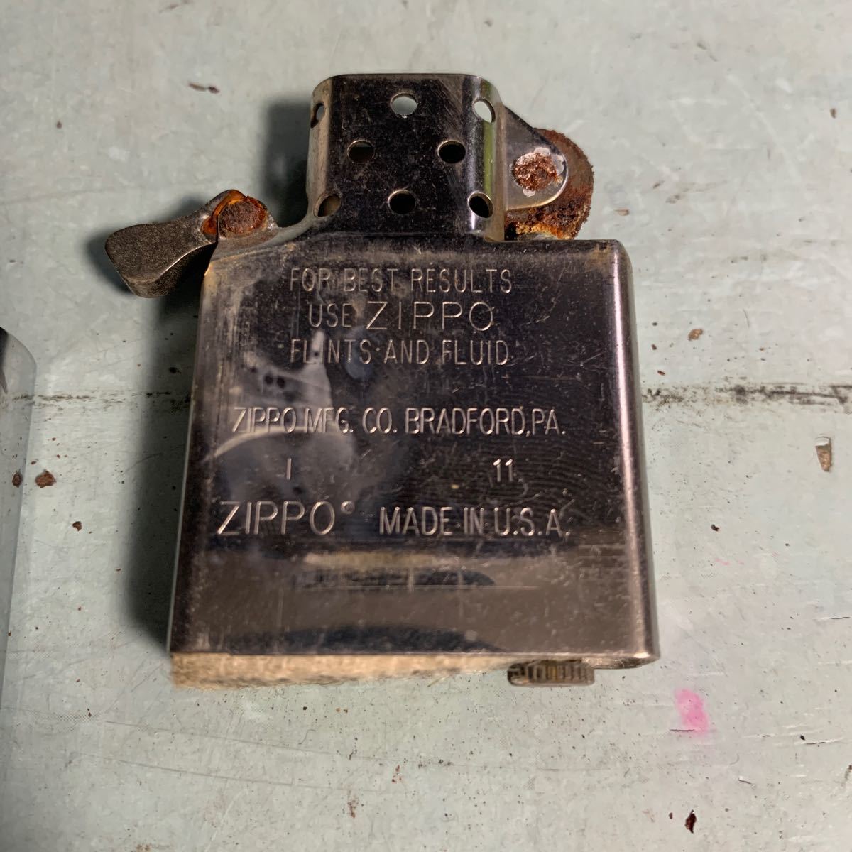 Zippo ジッポー ZIPPO BRADFORD MADE IN USA オイルライター アンティーク コレクション ビンテージ (8842)_画像10